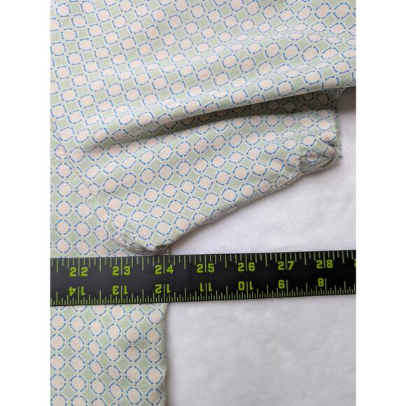 Vintage Silk Mens Short Sleeve Button Down Shirt - XL Dot Pattern - Picture 4 of 7